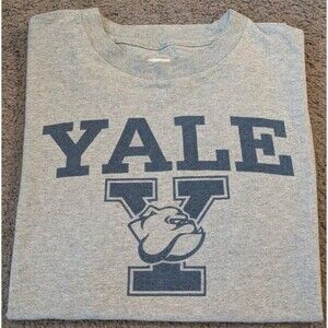 Yale University Bulldogs Ivy League Gray T-Shirt Men's Medium